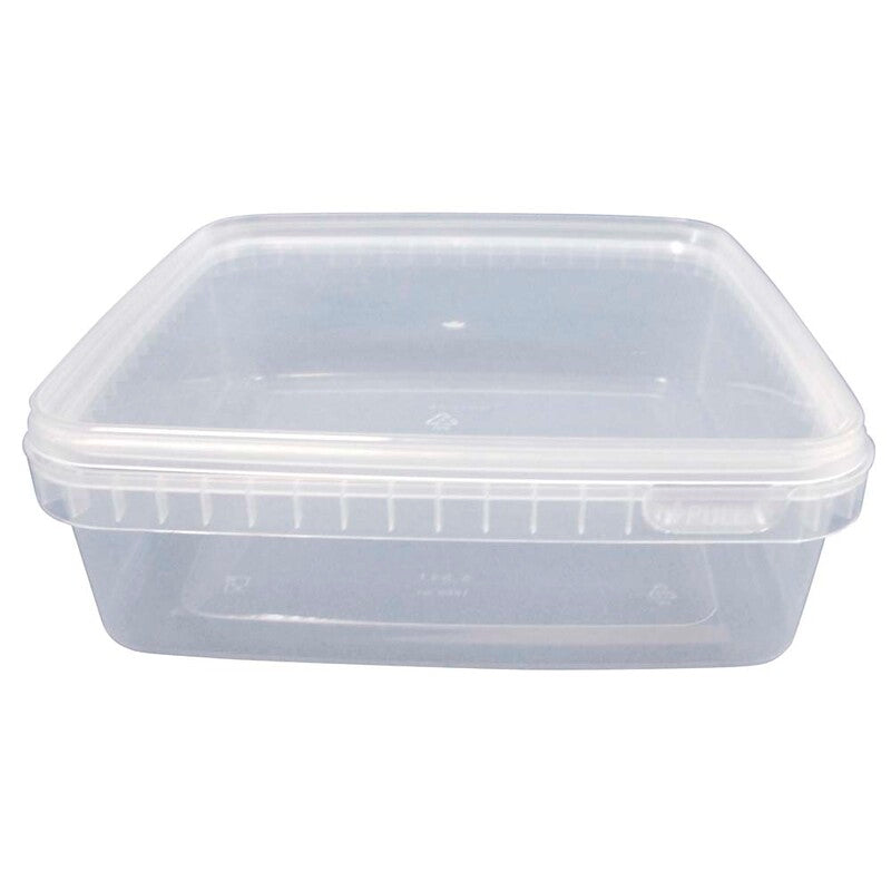 Condibøtte, Without lid, Rektangulær, 1300 ml, 195x195x51mm, PP, transparent, Til frys, kasse 58 stk
