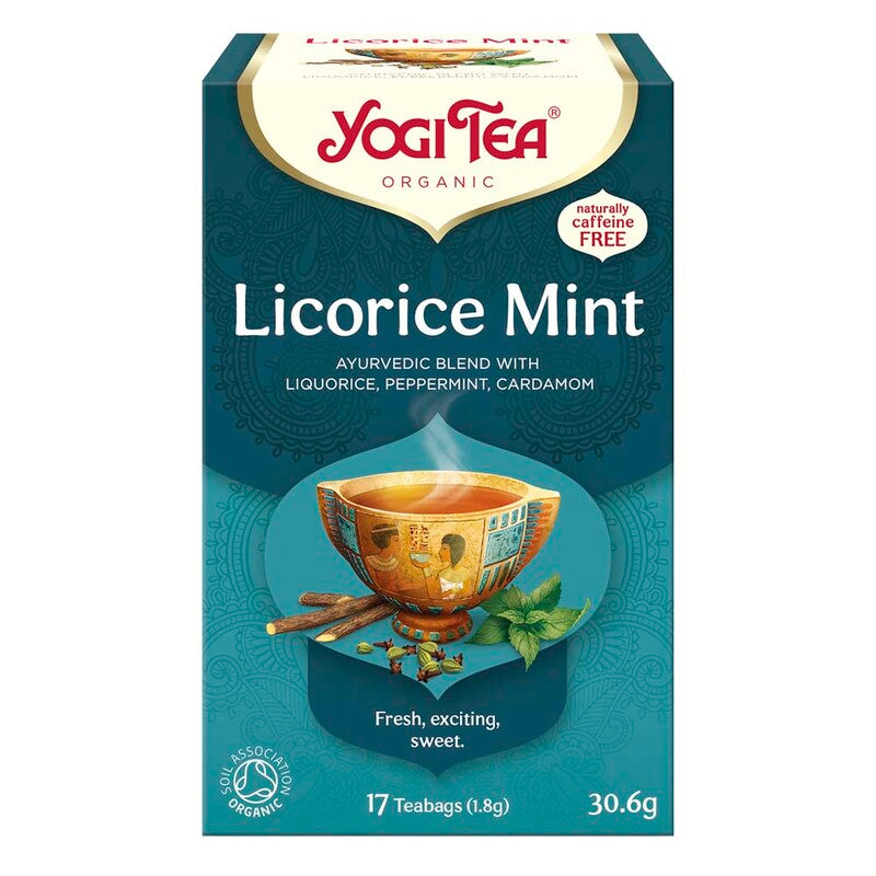 Te, BKI Yogi, Lakrids Mint, pakke a 17 stk, økologisk