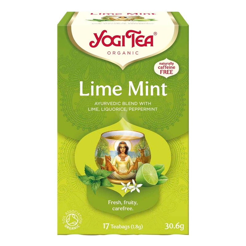 Te, BKI Yogi, Lime Mint, pakke a 17 stk, økologisk
