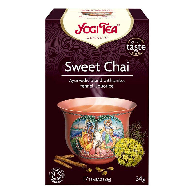 Te, BKI Yogi, Sweet Chai, pakke a 17 stk, økologisk