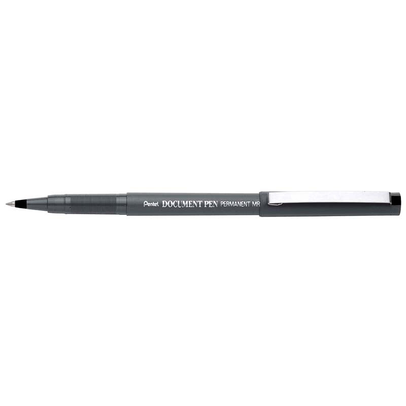 Rollerpen, Pentel MR205-AE, MR205-AE, 0,2MM, sort, Permanent, Units 12