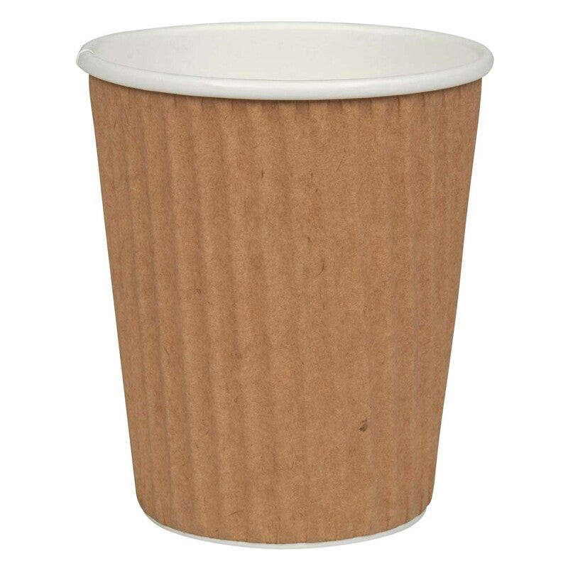 Kaffebæger, Papir/LD-PE, brun/hvid, 16 oz, karton a 500 stk, Fødevaregodkendt