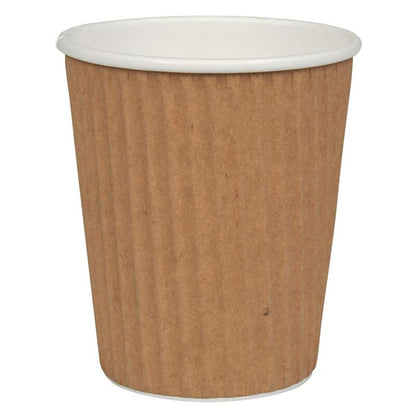 Kaffebæger, Papir/LD-PE, brun/hvid, 16 oz, karton a 500 stk, Fødevaregodkendt