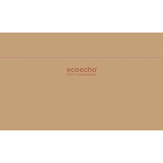 Frokostserviet, Duni, Ecoecho, 1 lag, tissue, brun, 330mmx330mm, karton a 4500 stk