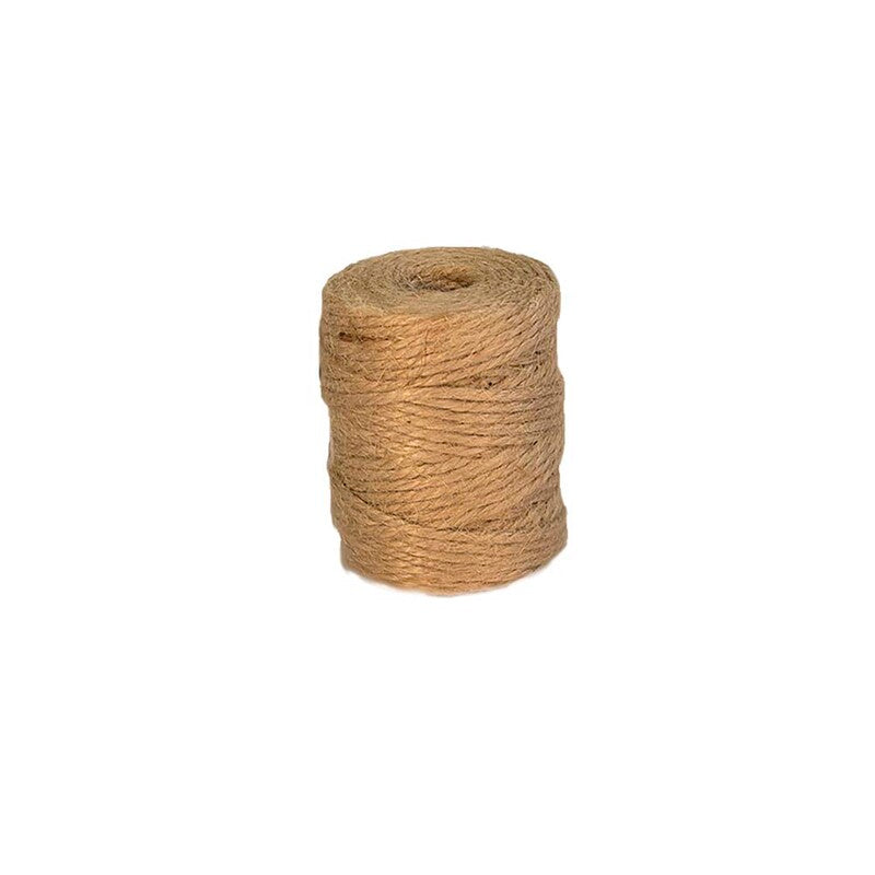 Snor, 0,2mm, rullelængde: 260.00 m, Jute, gul, Rulle, rullevægt: 0.50 kg, pakke a 1 rulle, 4-strands Unpolished