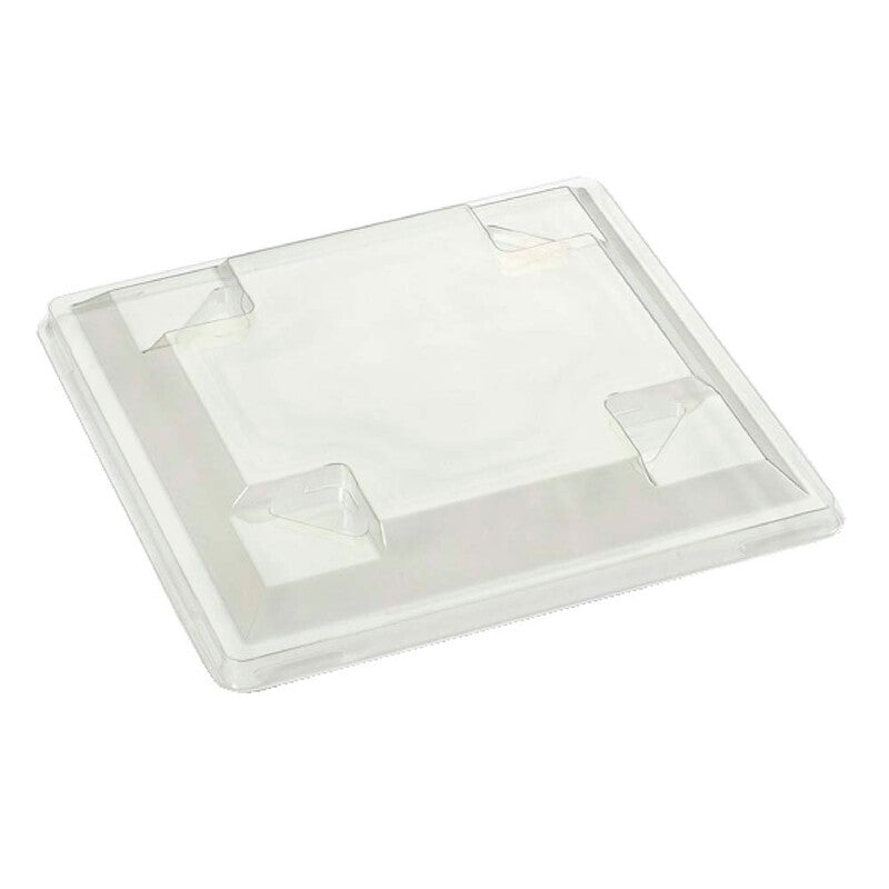 Låg t/plastbakke, Plus Pack, Gourmet Express, Firkantet, 145x145x20mm, PET, transparent, karton a 300 stk