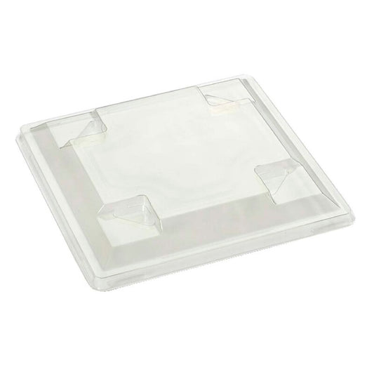 Låg t/plastbakke, Plus Pack, Gourmet Express, Firkantet, 145x145x20mm, PET, transparent, karton a 300 stk