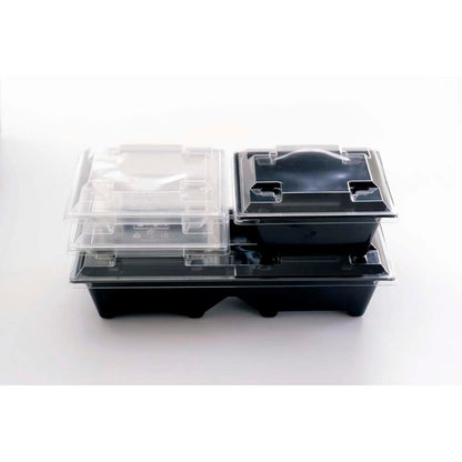 Låg t/plastbakke, Plus Pack, Gourmet Express, Firkantet, 145x145x20mm, PET, transparent, karton a 300 stk
