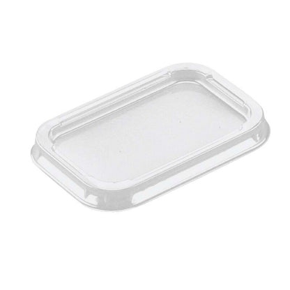 Låg t/foliebakke, Plus Pack, Rektangulær, 105x70x9mm, RPET, transparent, pakke a 100 stk