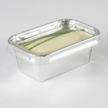 Låg t/foliebakke, Plus Pack, Rektangulær, 105x70x9mm, RPET, transparent, pakke a 100 stk