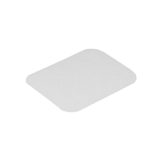 Låg t/foliebakke, Plus Pack, Rektangulær, PE-Karton-ALU, hvid, pakke a 1000 stk