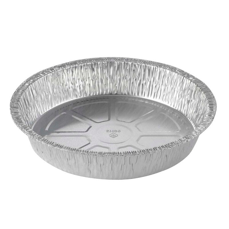 Foliebakke, Plus Pack, Rund, 1100 ml, Ø 214, højde 40, aluminium, aluminium, pakke a 125 stk, 1-Compartments, Fødevaregodkendt