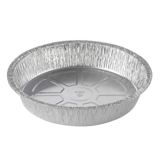 Foliebakke, Plus Pack, Rund, 1100 ml, Ø 214, højde 40, aluminium, aluminium, pakke a 125 stk, 1-Compartments, Fødevaregodkendt