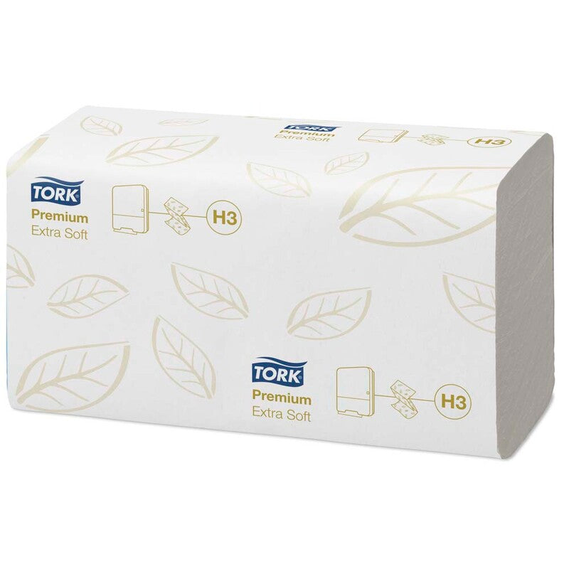 Papirhåndklæder ark, Tork, Universal, H3, hvid, 226mmx230mm, karton a 3000 stk, FSC Mix Credit