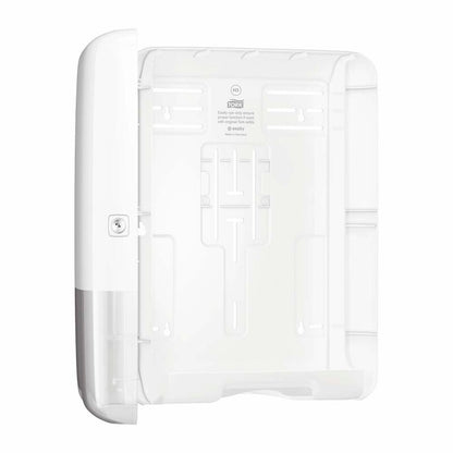 Papirhåndklæde dispenser, Tork, H3, V-fold og C-fold, hvid
