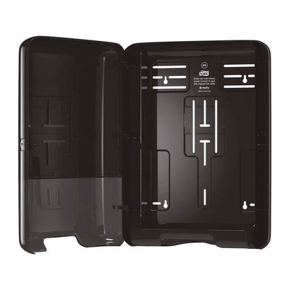 Papirhåndklæde dispenser, Tork, H3, V-fold og C-fold, sort