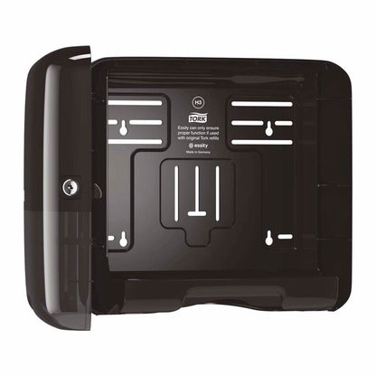 Papirhåndklæde dispenser, Tork, H3, Mini - V-fold og C-fold, sort