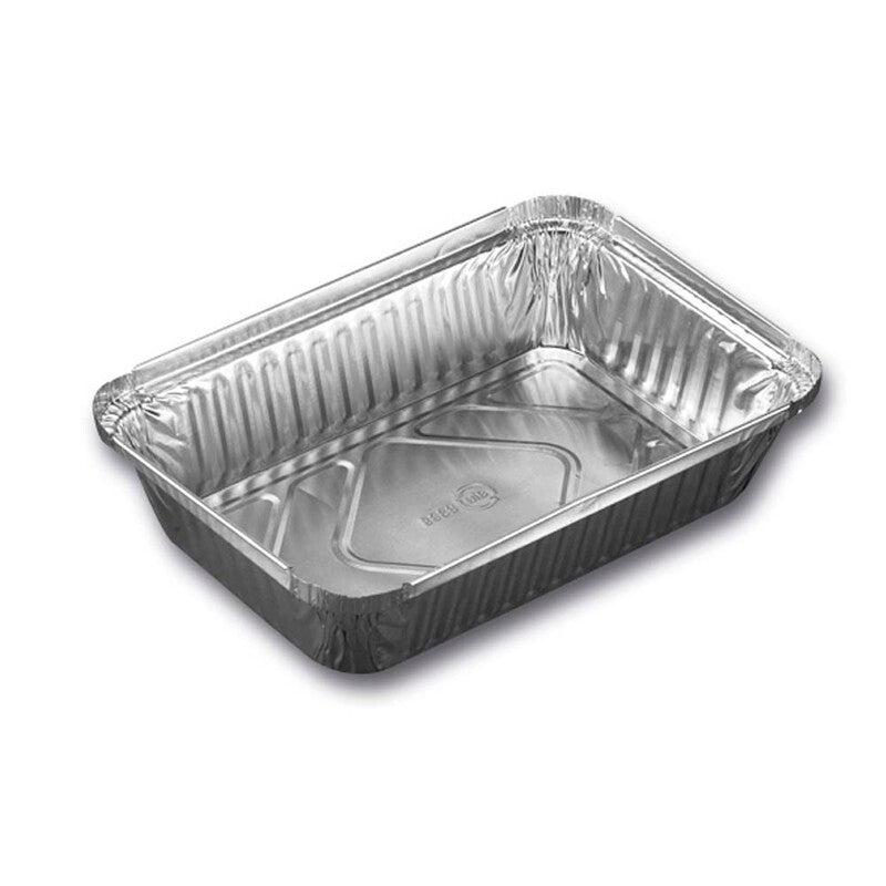 Foliebakke, Plus Pack, 1-Compartments, Rektangulær, 890 ml, 207x141x41mm, aluminium, aluminium, Heavy, pakke a 100 stk