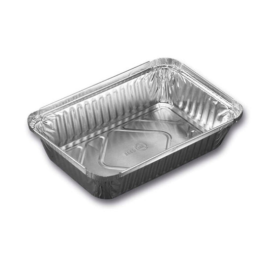 Foliebakke, Plus Pack, 1-Compartments, Rektangulær, 890 ml, 207x141x41mm, aluminium, aluminium, Heavy, pakke a 100 stk