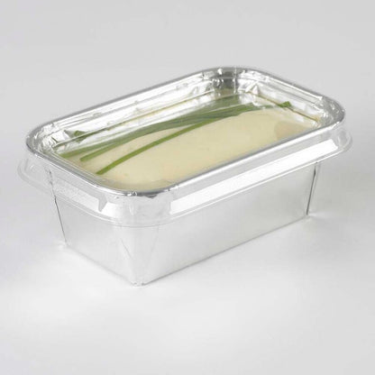 Foliebakke, Plus Pack, 1-Compartments, Rektangulær, 140 ml, 100x64x35mm, aluminium, aluminium, pakke a 100 stk