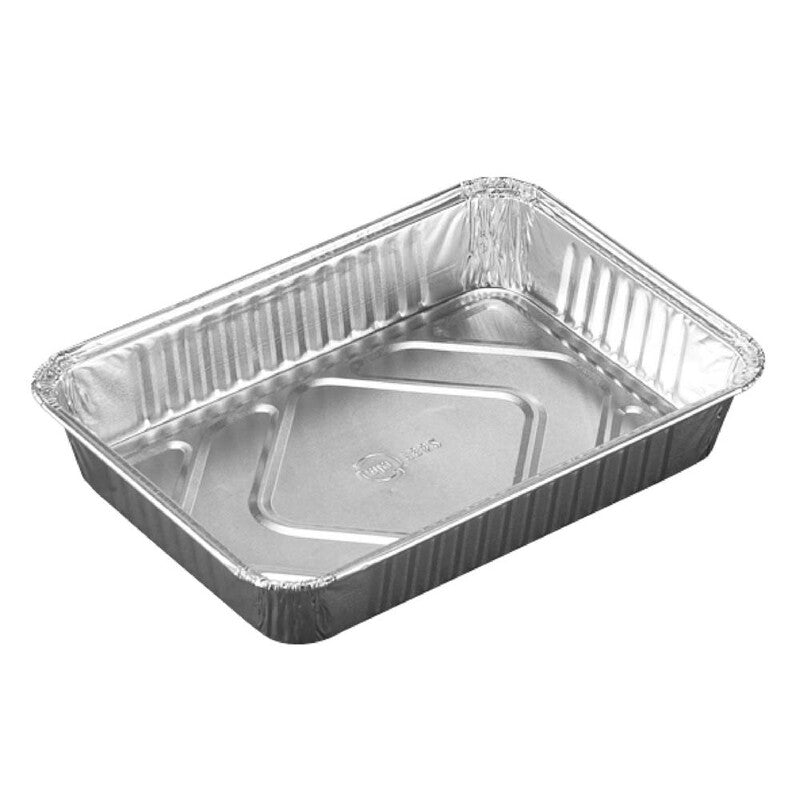 Foliebakke, Plus Pack, 1-Compartments, Rektangulær, 584 ml, 186x135x30mm, aluminium, aluminium, pakke a 100 stk