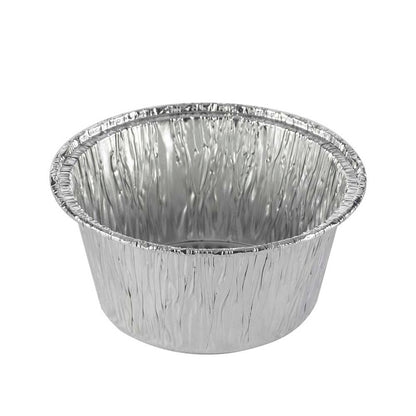 Foliebakke, Plus Pack, Rund, 106 ml, Ø 80, højde 35, aluminium, aluminium, pakke a 100 stk, 1-Compartments