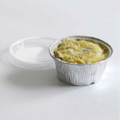 Foliebakke, Plus Pack, Rund, 106 ml, Ø 80, højde 35, aluminium, aluminium, pakke a 100 stk, 1-Compartments