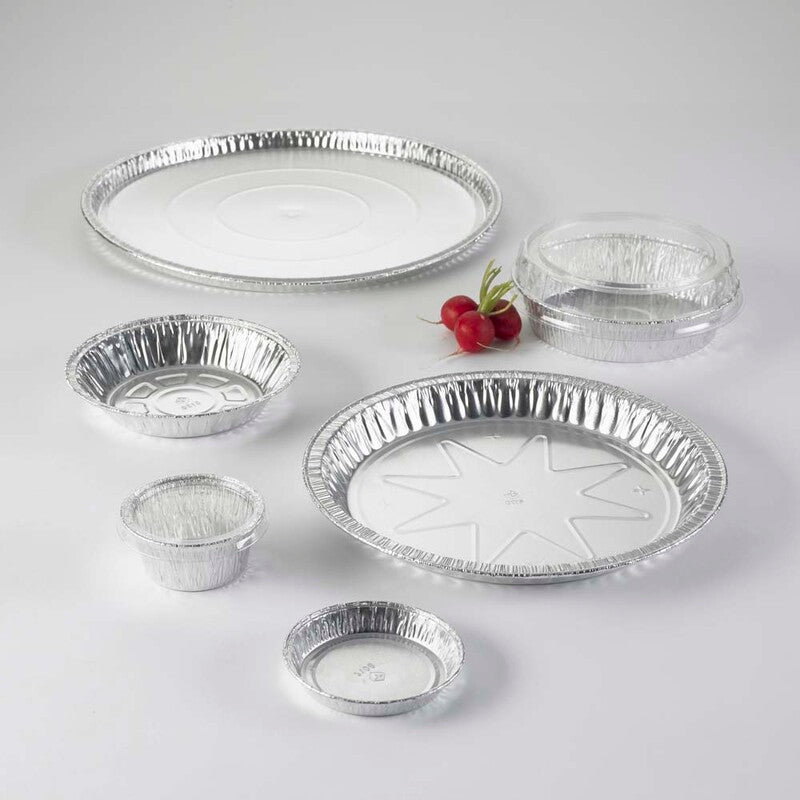 Foliebakke, Plus Pack, Rund, 66 ml, Ø 94, højde 13, aluminium, aluminium, pakke a 100 stk, 1-Compartments