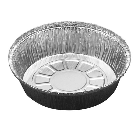 Foliebakke, Plus Pack, Rund, 800 ml, Ø 181, højde 43, aluminium, aluminium, pakke a 100 stk, 1-Compartments