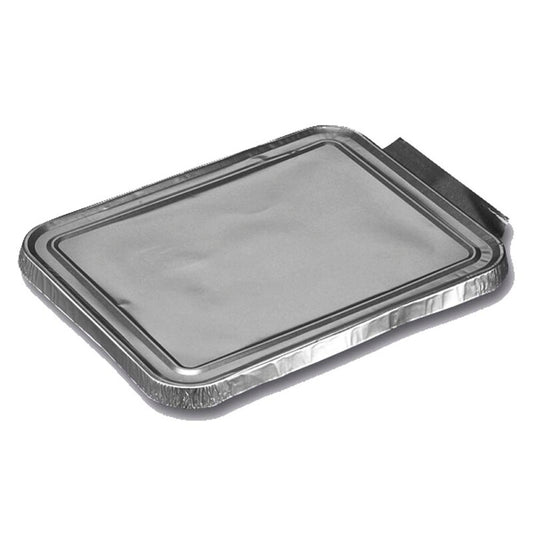Låg t/foliebakke, Plus Pack, Rektangulær, aluminium, aluminium, pakke a 1000 stk