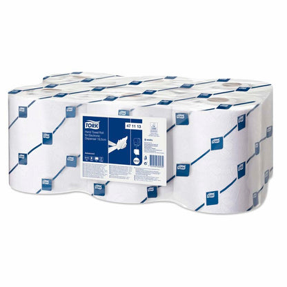 Papirhåndklæder rulle, Tork, H12, Advanced, 2 lag, hvid, 195mm x 143.00m, kasse a 6 ruller