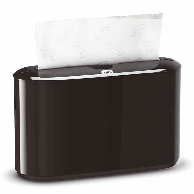 Papirhåndklæde dispenser, Tork, H2, Countertop, sort