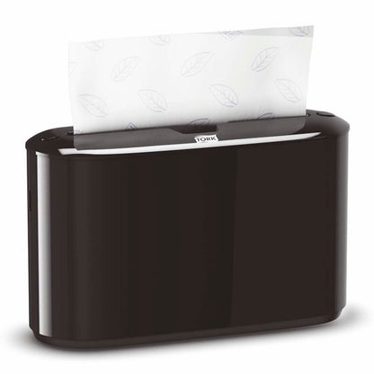 Papirhåndklæde dispenser, Tork, H2, Countertop, sort