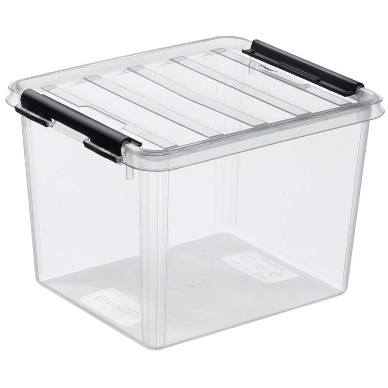 Plastkasse SmartStore, transparent, 3L med låg , 210mm x 170mm x 150mm