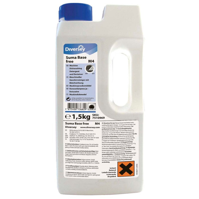 Maskinopvask industri, Diversey, Suma, Base Free M4 1,5kg