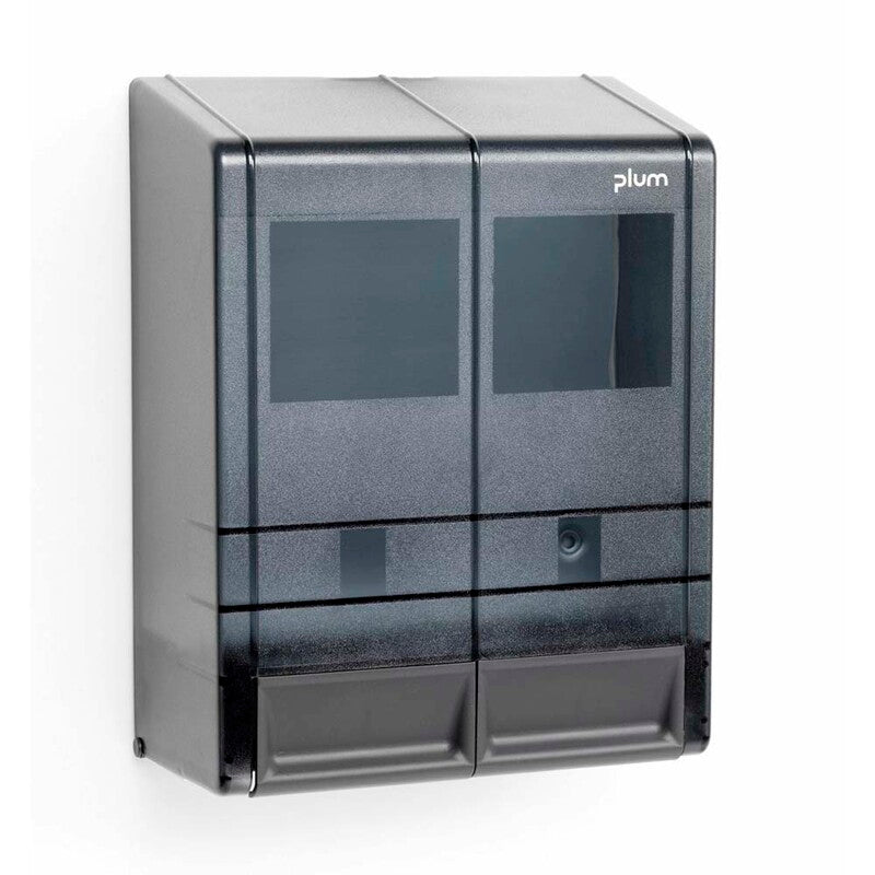 Sæbedispenser, Plum, MP Modul 2, Til 2 Bag-in-Box, grå