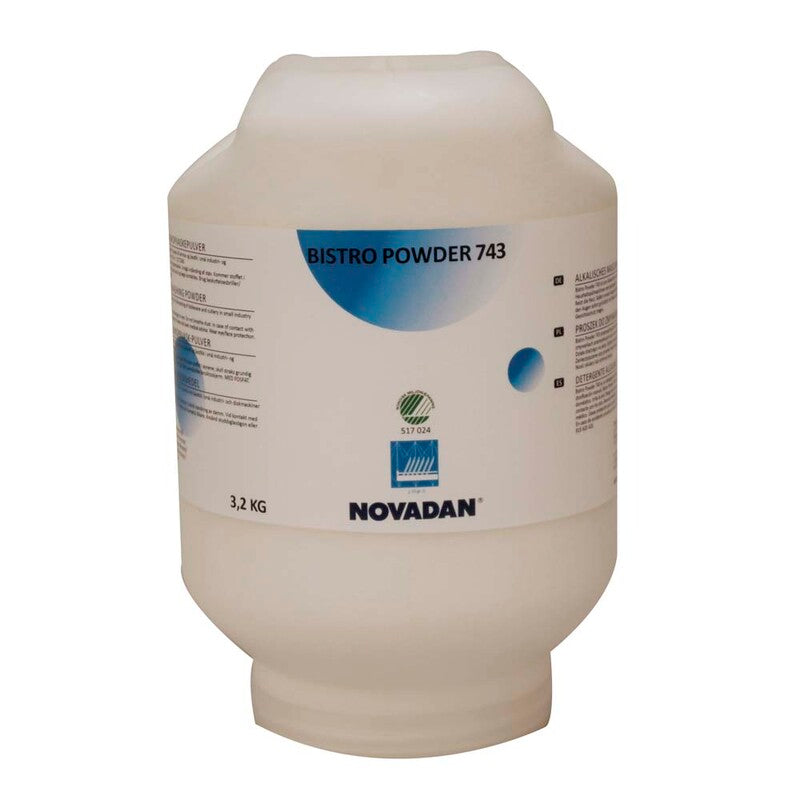 Industriopvask, Novadan, Bistro Powder, 743 3,2kg, 3 enheder