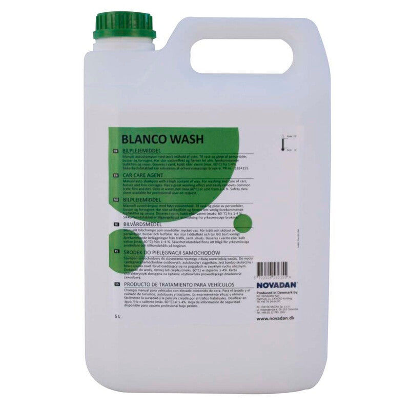 Bilrengøring, Novadan, Auto shampoo Blanco wash, 5 l