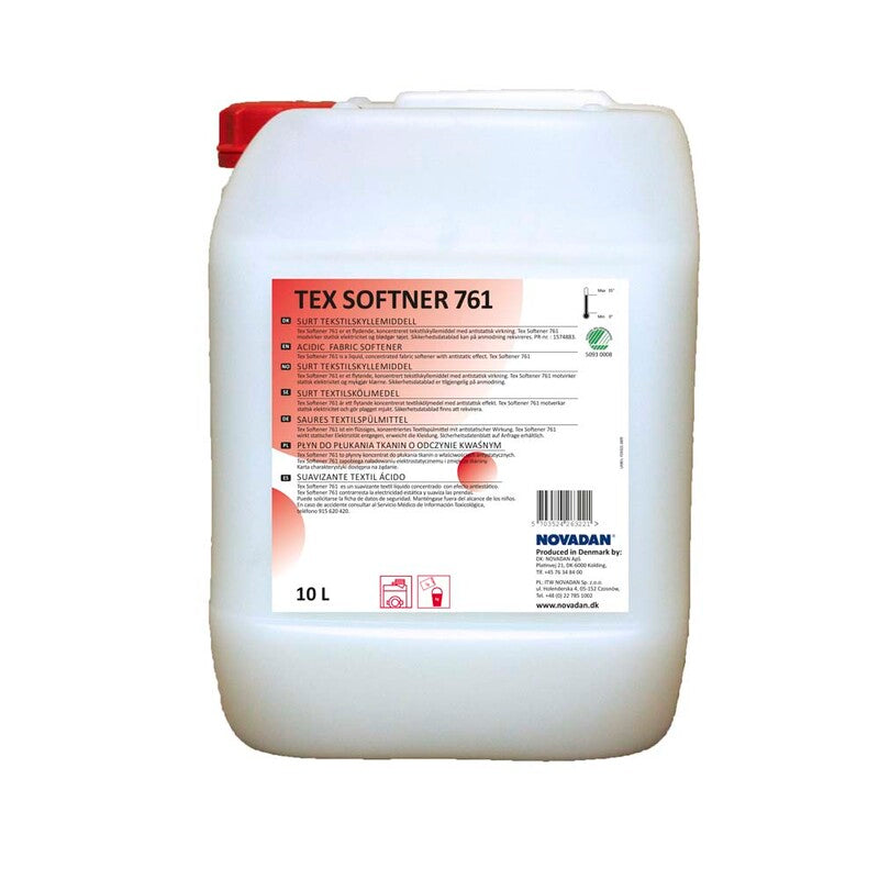 Flydende vaskemiddel, Novadan, TEX SOFTENER 761, 10 l