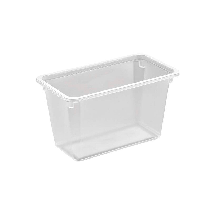 Plastbakke, Færch, K 2182-1H, 1-rums, Rektangulær, 1100 ml, 178x98x101mm, PP, transparent, karton a 384 stk