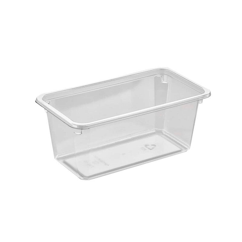 Plastbakke, Færch, K 2182-1G, 1-rums, Rektangulær, 895 ml, 180x99x75mm, PET, transparent, karton a 544 stk