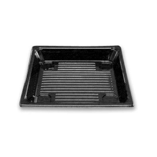 Plastbakke, lille, 175x147x25mm, A-PET, sort, Sushi, karton a 300 stk