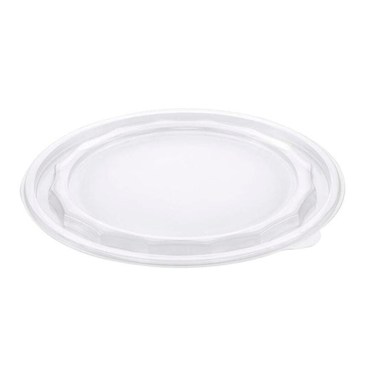 Låg t/plastbakke, Plus Pack DiamondBowl, Rund, Ø 192, højde 8, A-PET, transparent, karton a 300 stk, Fødevaregodkendt
