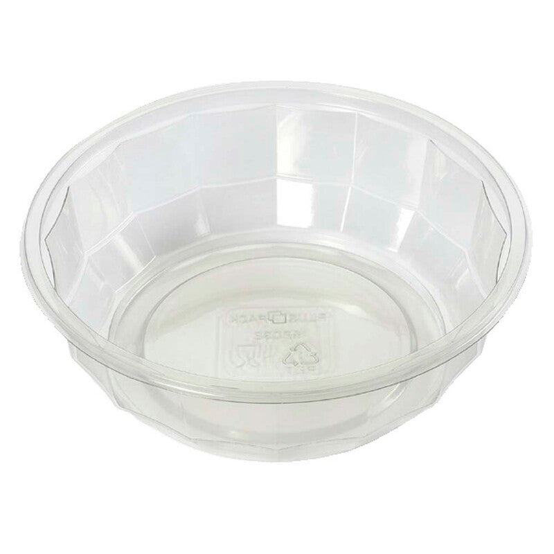 Plastbakke, Plus Pack DiamondBowl, Rund, 952 ml, Ø 188, højde 60, RPET, transparent, karton a 300 stk