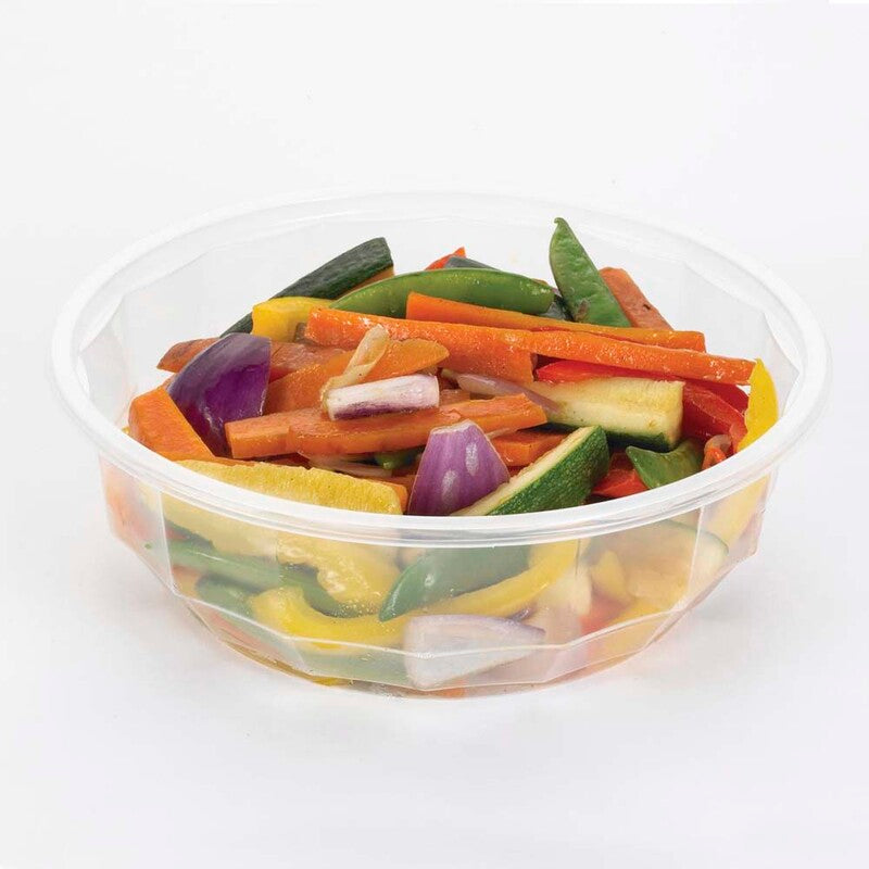 Plastbakke, Plus Pack DiamondBowl, Rund, 952 ml, Ø 188, højde 60, RPET, transparent, karton a 300 stk