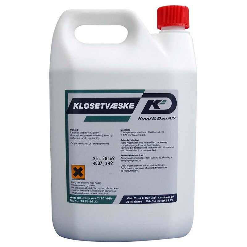 Sanitetsrengøring, Chemical toilet liquid, 2500 ml