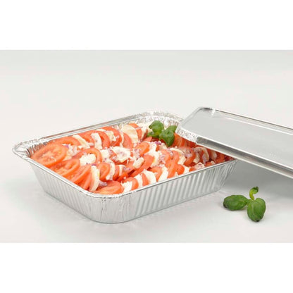 Gastrobakke, Plus Pack, 1/2GN, 1-Compartments, Rektangulær, 2400 ml, 324x263x38mm, aluminium, aluminium, pakke a 100 stk