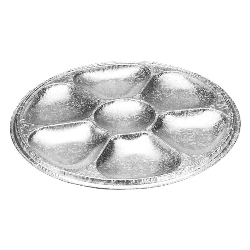 Cateringfad, Plus Pack, Rund, 7-Compt, Ø 277mm, aluminium, pakke med 70 stk, Fødevaregodkendt