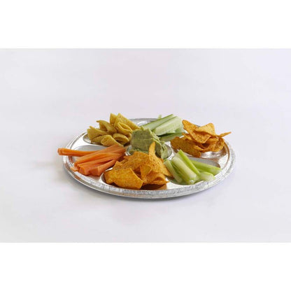 Cateringfad, Plus Pack, Rund, 7-Compt, Ø 277mm, aluminium, pakke med 70 stk, Fødevaregodkendt