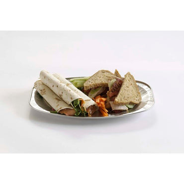 Cateringfad, Plus Pack, Rektangulær, 351 x 243 x 21 mm, aluminium, aluminium, SMALL, pakke a 10 stk, Smooth, Fødevaregodkendt